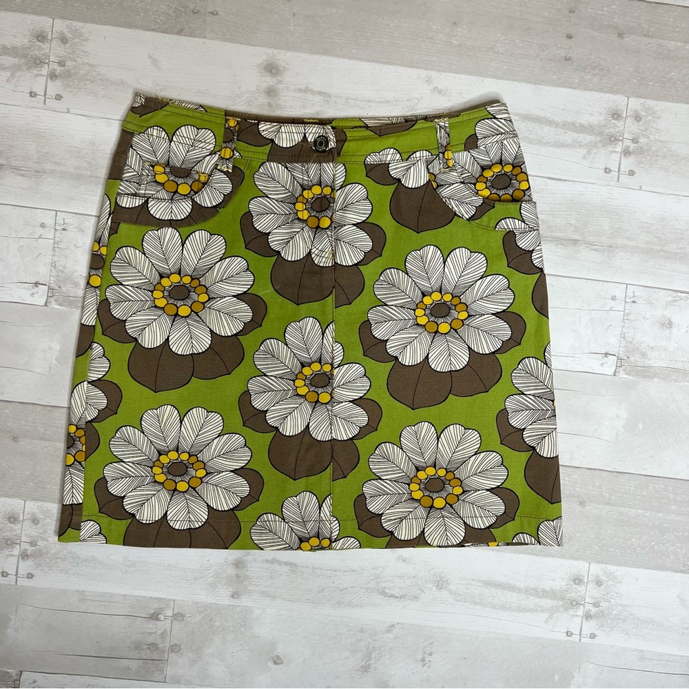 Boden Floral Chino Skirt